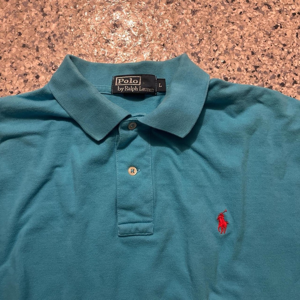Polo by Ralph Lauren Men's Blue Polo Shirt